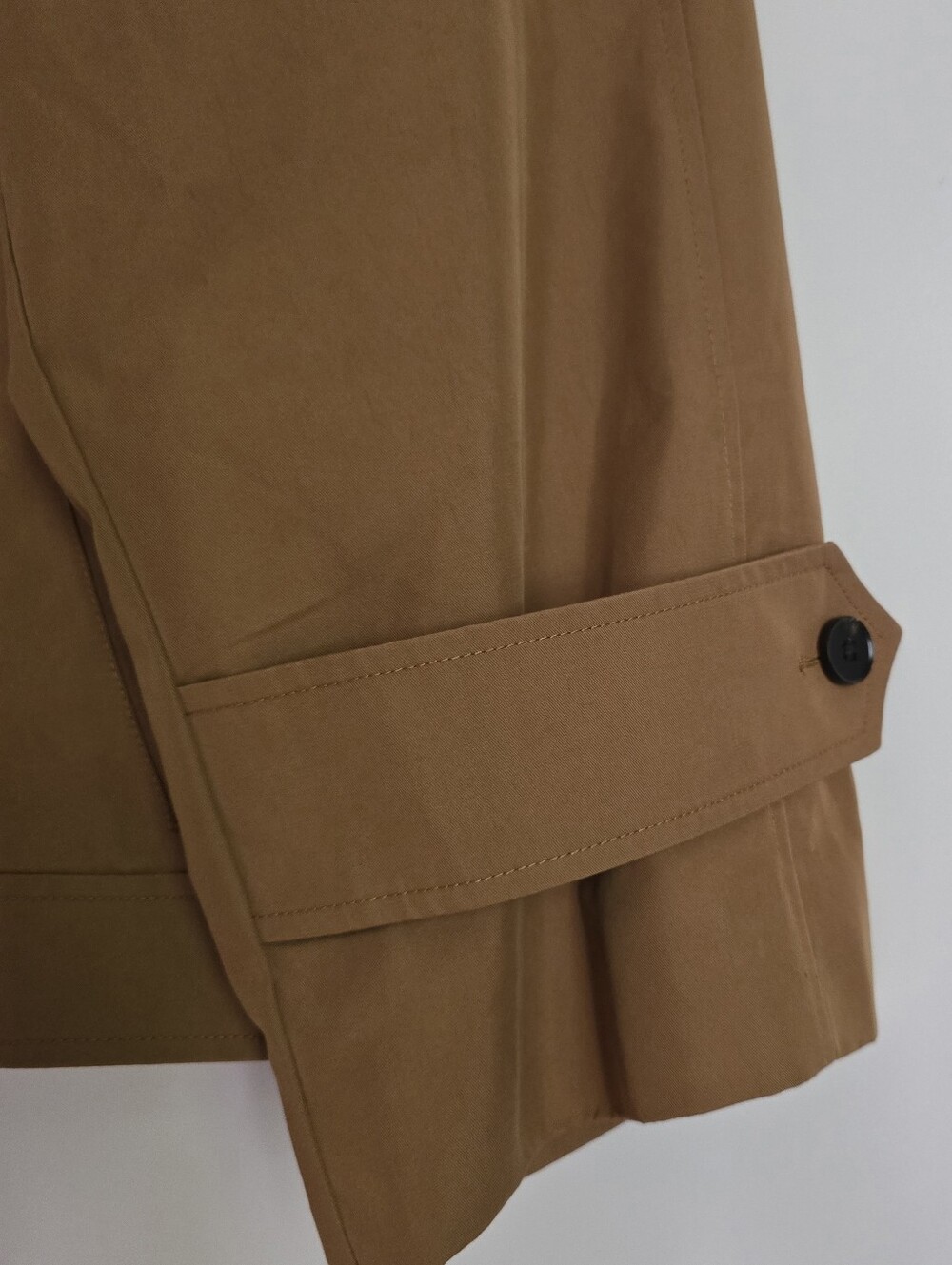 GAP Brown Asymmetrical Short Trench Jacket | XXL T NWT - Picture 8 of 16